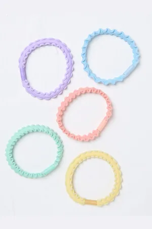Fat Face FatFace Plain Hair Ties 5 PackEén