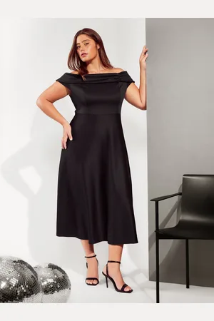 Friends Like These Curves Scuba Bardot midi-jurk56