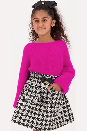 Angels Face Black Cracker Houndstooth Jacquard Skirt4