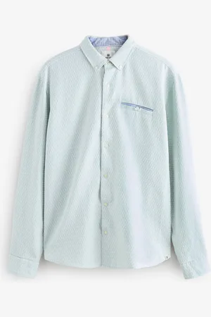 Next Textured Long Sleeve 100% Cotton ShirtXL