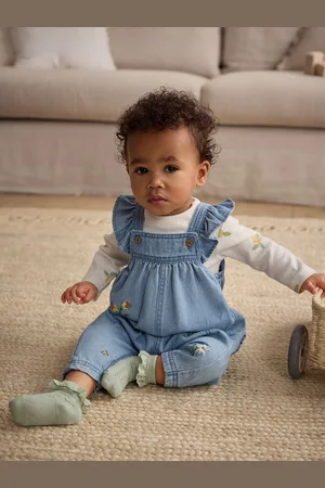 Next Baby Long Sleeve Top & Dungarees Set (0mths-2yrs)Tot 3 maanden (62cm)