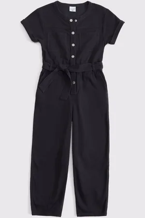Abercrombie & Fitch Utility Pocket Jumpsuit With Tie Belt Detail17 jaar