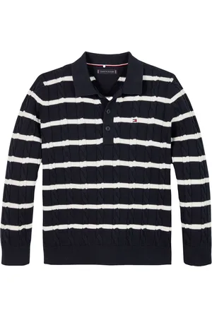 Tommy Hilfiger Cotton Cable Polo Jumper166168cm