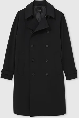 Reiss Scramble Double Breasted Long Trench CoatL