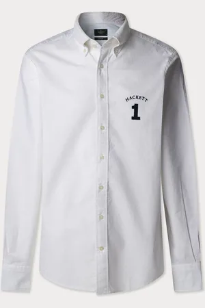 Hackett Heritage Oxford Shirt With Applique Number LogoSmall