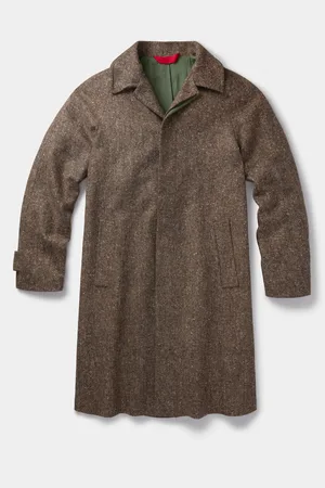 Aubin Glenties Wool Brown OvercoatX-large
