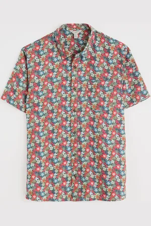 Seasalt Cornwall Mens Heron Short Sleeve 100% Linen Shirt2X-Large