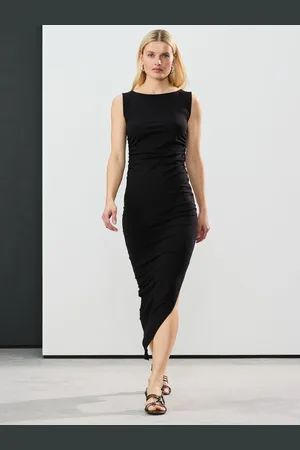 Next Mouwloze maxi-jurk met ruches aan de zijkantLarge