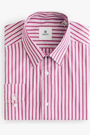 Next Gestreept slim-fit overhemd van 100% katoen met enkele manchetten en lange mouwen42cm R (UK 16.5 R)