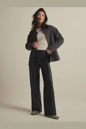 Next Faux Leather Smoothing Wide Leg Trousers46 Petite