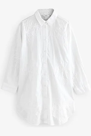 Next Textured Cornelli Cover-Up Shirt40tall