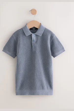 Next 100% katoenen poloshirt met korte mouwen en drukknopen (3-16jr)16 Jaar (176cm)