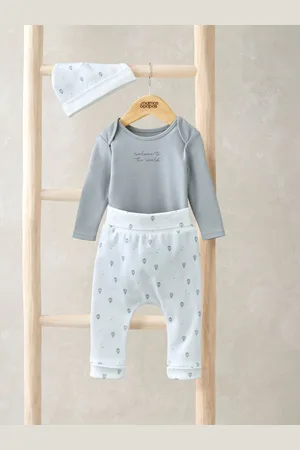 Mamas & Papas Blue Hot Air Balloon Bodysuit Leggings And Hat Set50cm