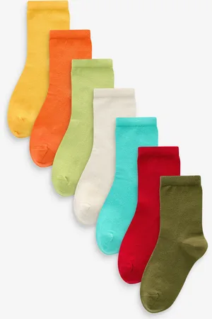 Next Cotton Rich Plain Socks 7 PackUK 3