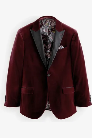Next Signature Pontoglio Italian Fabric Velvet Blazer52 L