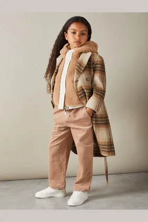 Reiss Maeve Checked Wool Blend Blindseam Coat8