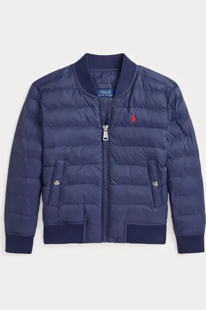 Ralph Lauren Boys Blue Quilted Bomber Jacket4 Jaar (104cm)