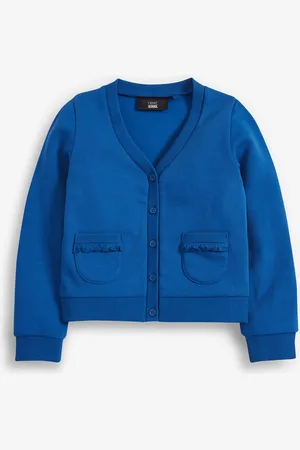 Next Katoenrijk jersey schoolvest met zakken met ruches (3-16jr)8 Jaar (128 cm)