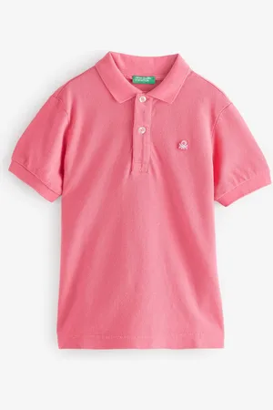 Benetton Boys Pique 100% Cotton Polo Shirt8