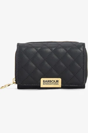 Barbour Aurora Black Quilted Tri-Fold PurseEén