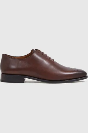 Reiss Mead Leather Brogue Detail Lace-Up Shoesuk10eu44