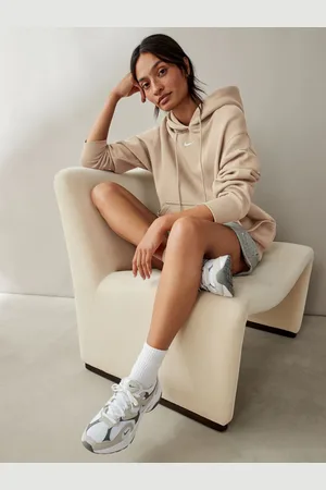 Nike Sportswear Phoenix Fleece Oversized Mini Swoosh Pullover HoodieM