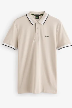HUGO BOSS Regular Fit Paddy Tipped Collar 100% Cotton Polo Shirtlarge