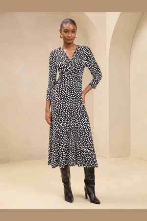 Lipsy London V-Neck Twist Underbust Jersey Midi Dress38