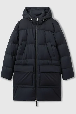 Reiss Stadium Quilted Longline Puffer JacketM