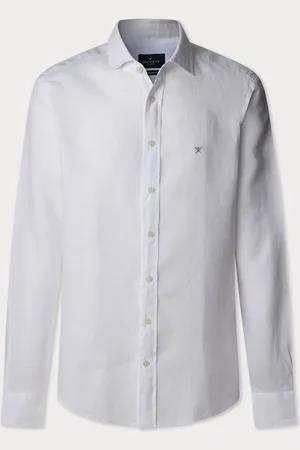 Hackett Tailored Fit Linen ShirtSmall