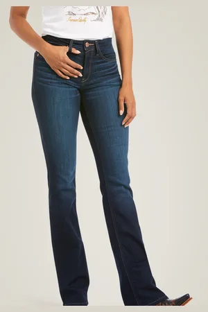 Ariat Blue High Rise Ballary Boot Cut JeansW34 L33
