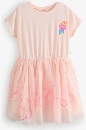 Billieblush Pink T-Shirt Dress With Tulle Mesh Skirt10 Jaar (140cm)