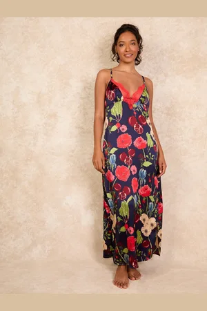Their Nibs Winter Garden Maxi Recycled Satin Cami NightieXL
