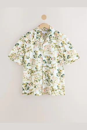 Next 100% Cotton Watercolour Printed Short Sleeve Shirt5X-Large
