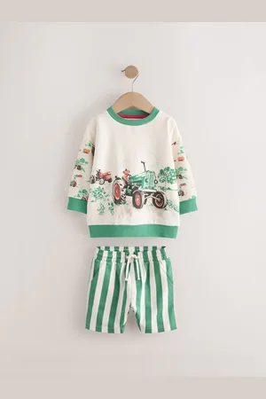 Next Cath Kidston Long Sleeve Sweatshirt & Stripe Shorts Set (3mths-7yrs)110116cm