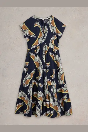 White Stuff 100% Cotton Tabitha Jersey Midi DressEU 42 (UK 14)