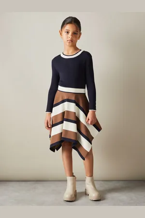 Reiss Rachel Knitted Colourblock Asymmetric Dress6