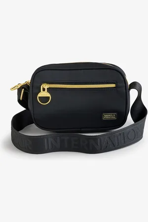 Barbour Qualify micro schoudertas van 100% katoenEén