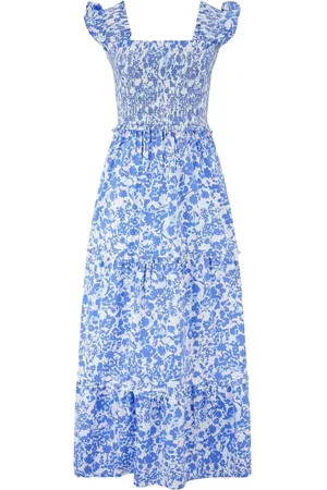 Pour Moi Lucy 100% Cotton Poplin Tiered Maxi Dress38