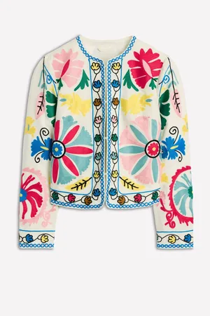 Boden Embroidered Linen Jacket36
