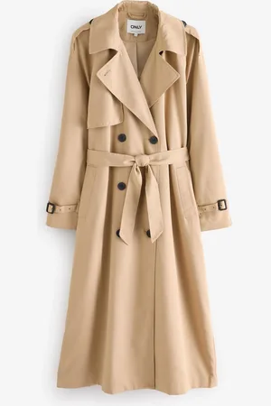ONLY Longline Double Breasted Trench CoatM 10