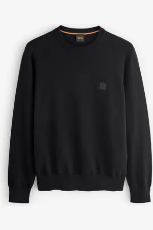 HUGO BOSS Regular Fit Logo Patch Cashmere JumperS