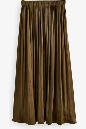Next Pleated Satin Maxi Skirt40 Petite