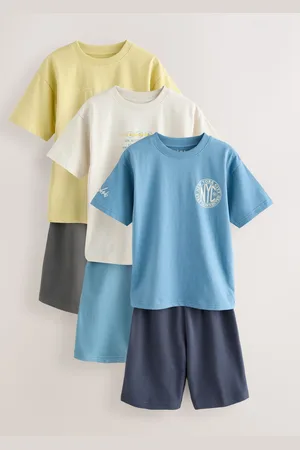 Next 100% katoenen korte pyjama set van 3 (6