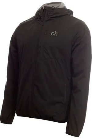 Calvin Klein Zwart waterbestendig Ultron jack met capuchonS