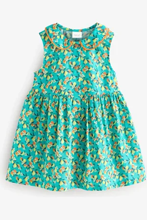 Next Sleeveless 100% Cotton Collar Dress (3mths-10yrs)2