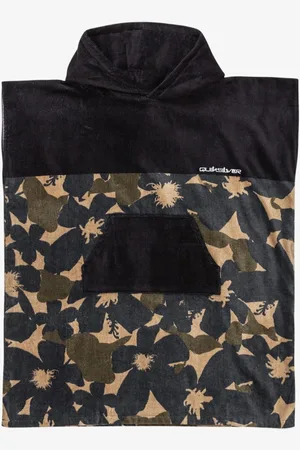 Quiksilver Hoody Poncho Logo 100% Cotton Toweleen