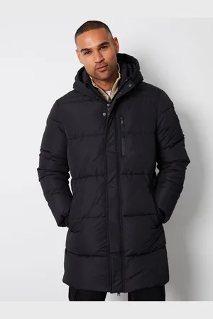 Threadbare Showerproof Hooded Waterproof Longline Puffer CoatS
