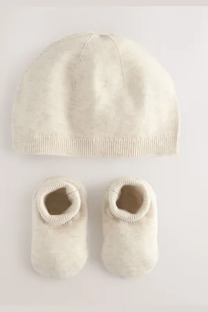 Next Baby 100% katoenen gebreide muts en laarsjes 2 -delige set (0-9mnd)Tot 3 maanden (62cm)