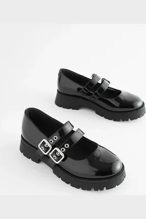 Next Mary Jane-schoolschoenen met dubbele gesp en dikke zoolEU 28 (UK 10)
